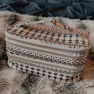 Three Compartment Makeup Tote